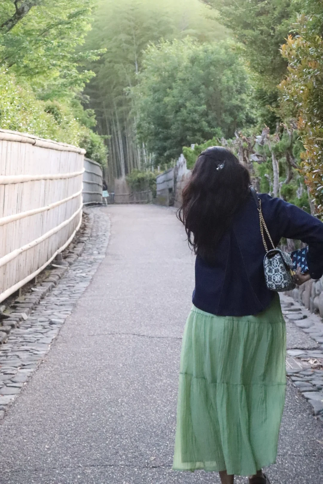 A travel moment with a mountain view